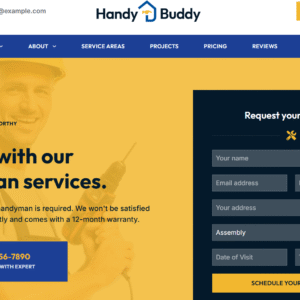 Handy Buddy - Handyman Services pro template for wordpress - premium version